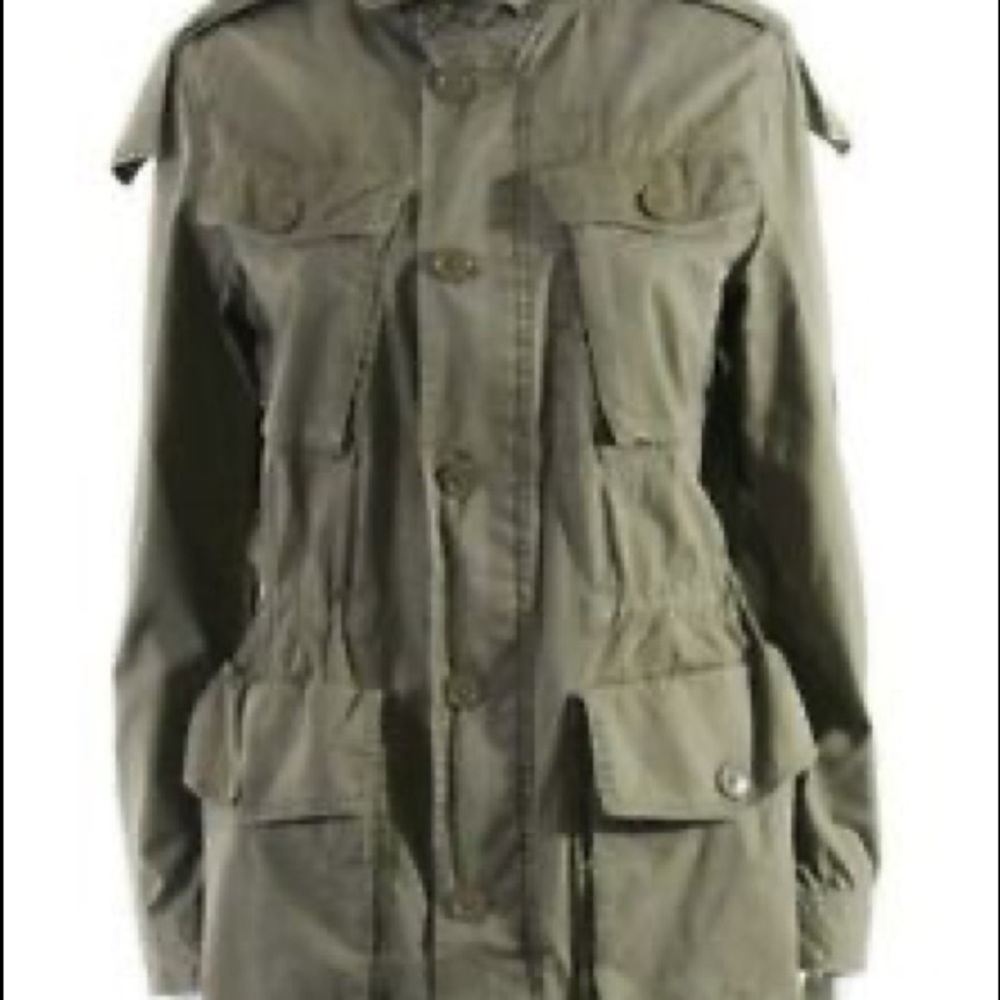 J. Crew Olive Utility Field Jacket (Anorak)